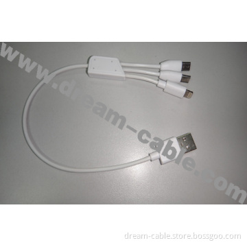Latest 3 in 1 USB Cable for iPhone/Samsung/HTC/Blackberry